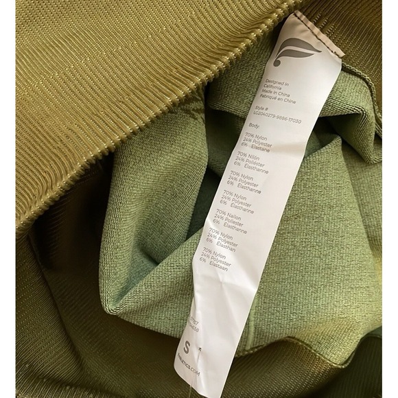 Fabletics Women's High-Waisted Seamless Check Legging Thyme/Cool Mint Size S - Picture 7 of 8